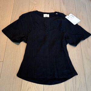 Isabel Marant NWT Black Short Sleeve Fitted Top